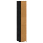 vidaXL Highboard Čierny dub 30 x 41 x 185 cm Kompozitné drevo – Obrázok 4