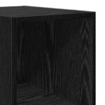vidaXL Highboard Čierny dub 30 x 41 x 185 cm Kompozitné drevo – Obrázok 5