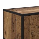 vidaXL TV skrinka 80 x 34,5 x 40 cm Staré drevo Kompozitné drevo – Obrázok 6