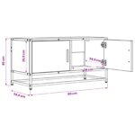 vidaXL TV skrinka 80 x 34,5 x 40 cm Staré drevo Kompozitné drevo – Obrázok 7