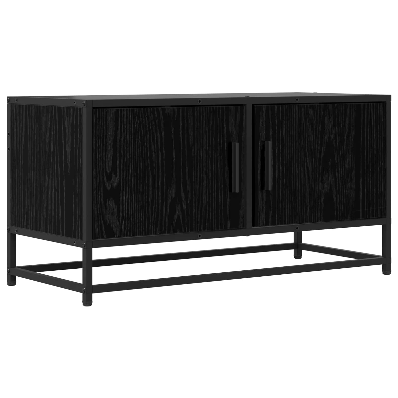 8010951_1.jpg vidaXL TV skrinka 80 x 34,5 x 40 cm Čierny dub Kompozitné drevo – Obrázok 1