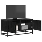 vidaXL TV skrinka 80 x 34,5 x 40 cm Čierny dub Kompozitné drevo – Obrázok 2