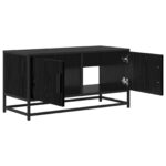 vidaXL TV skrinka 80 x 34,5 x 40 cm Čierny dub Kompozitné drevo – Obrázok 3
