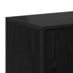 vidaXL TV skrinka 80 x 34,5 x 40 cm Čierny dub Kompozitné drevo – Obrázok 6