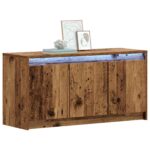 vidaXL TV skrinka 100 x 34 x 50 cm Staré drevo Kompozitné drevo – Obrázok 2