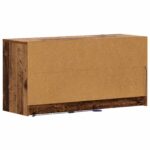 vidaXL TV skrinka 100 x 34 x 50 cm Staré drevo Kompozitné drevo – Obrázok 4