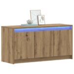 vidaXL TV skrinka 100 x 34 x 50 cm Dub artisan Kompozitné drevo – Obrázok 2