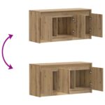 vidaXL TV skrinka 100 x 34 x 50 cm Dub artisan Kompozitné drevo – Obrázok 6