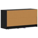 vidaXL TV skrinka 100 x 34 x 50 cm Čierny dub Kompozitné drevo – Obrázok 4