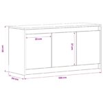 vidaXL TV skrinka 100 x 34 x 50 cm Čierny dub Kompozitné drevo – Obrázok 7