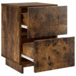 vidaXL Nočný stolík 2 ks Dymový dub 33,5 x 34,5 x 50 cm – Obrázok 3