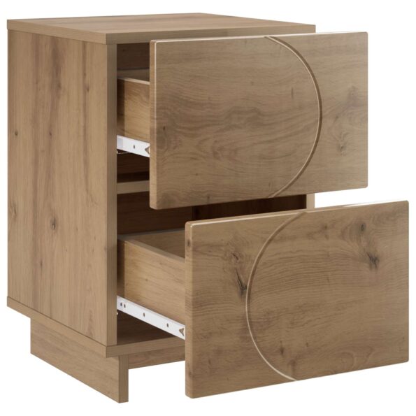 vidaXL Nočný stolík 2 ks Dub artisan 33,5 x 34,5 x 50 cm – Obrázok 3