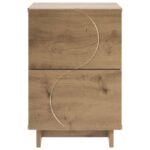 vidaXL Nočný stolík 2 ks Dub artisan 33,5 x 34,5 x 50 cm – Obrázok 4
