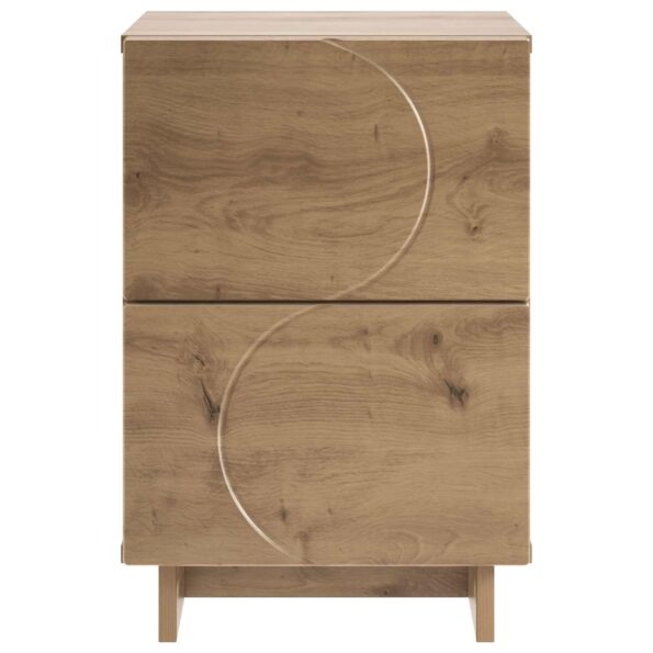 vidaXL Nočný stolík 2 ks Dub artisan 33,5 x 34,5 x 50 cm – Obrázok 4