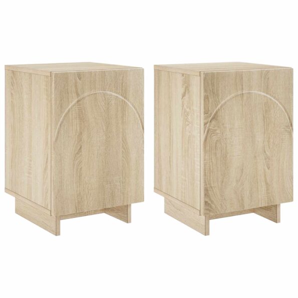 vidaXL Nočný stolík 2 pcs Dub sonoma 33,5 x 34,5 x 50 cm – Obrázok 2