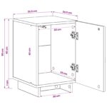 vidaXL Nočný stolík 2 pcs Dymový dub 33,5 x 34,5 x 50 cm – Obrázok 10