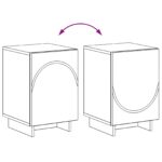 vidaXL Nočný stolík 2 pcs Dymový dub 33,5 x 34,5 x 50 cm – Obrázok 9