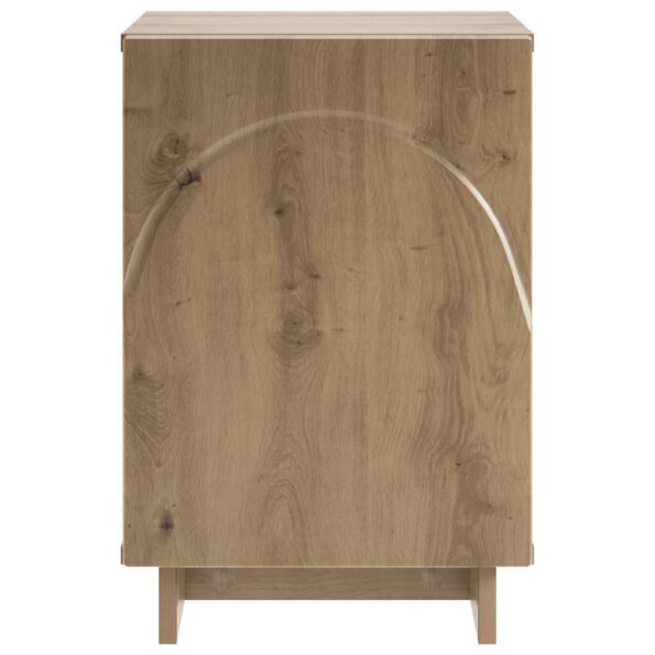 vidaXL Nočný stolík Dub artisan 33,5 x 34,5 x 50 cm Kompozitné drevo – Obrázok 4
