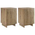 vidaXL Nočný stolík 2 pcs Dub artisan 33,5 x 34,5 x 50 cm – Obrázok 2