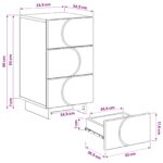 vidaXL Nočný stolík 2 pcs Dymový dub 33,5 x 34,5 x 60 cm – Obrázok 10