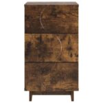 vidaXL Nočný stolík 2 pcs Dymový dub 33,5 x 34,5 x 60 cm – Obrázok 4