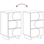vidaXL Nočný stolík 2 pcs Dymový dub 33,5 x 34,5 x 60 cm – Obrázok 9