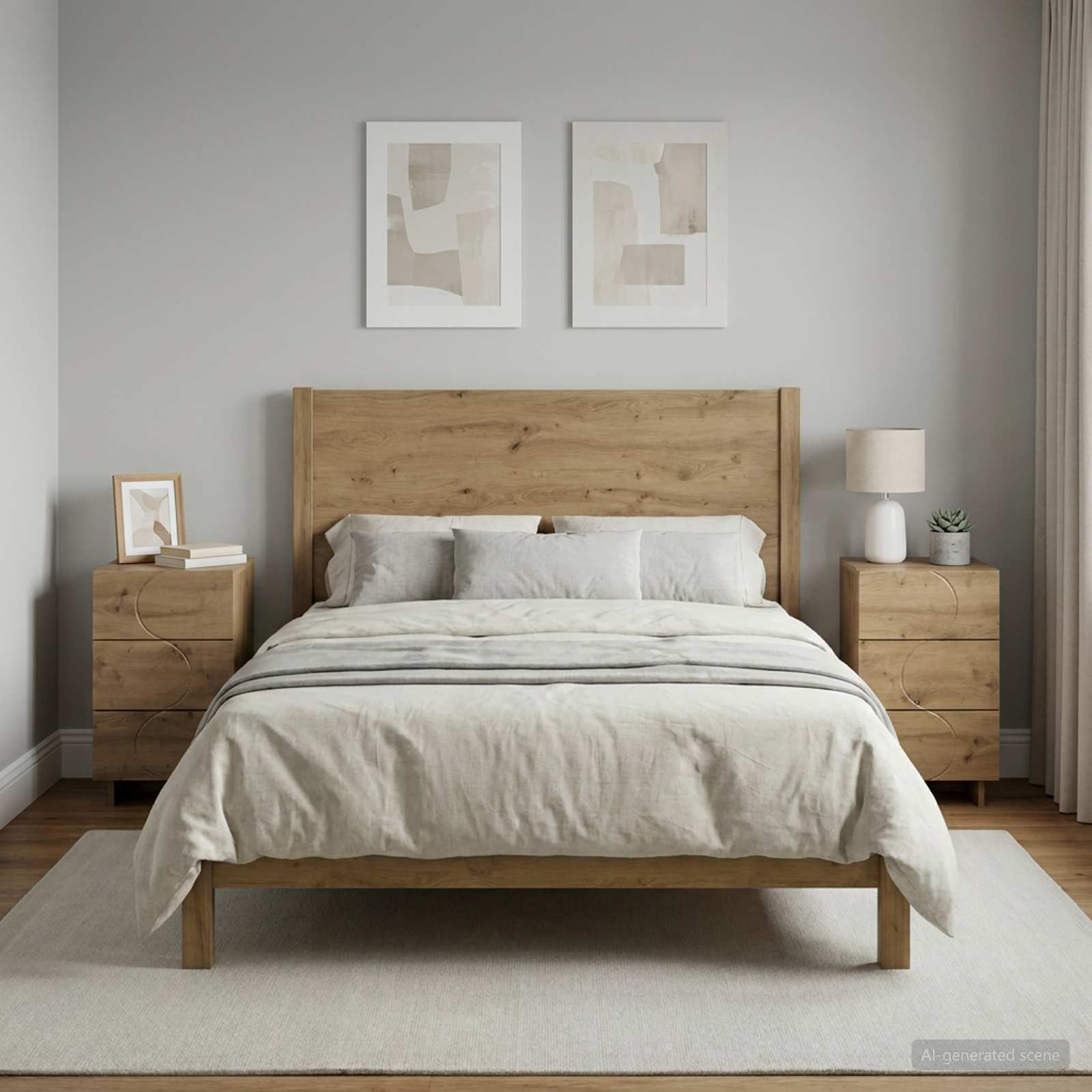 8011440_1.jpg vidaXL Nočný stolík 2 pcs Dub artisan 33,5 x 34,5 x 60 cm – Obrázok 1