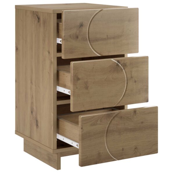 vidaXL Nočný stolík 2 pcs Dub artisan 33,5 x 34,5 x 60 cm – Obrázok 3