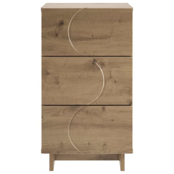 vidaXL Nočný stolík 2 pcs Dub artisan 33,5 x 34,5 x 60 cm – Obrázok 4