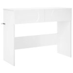 vidaXL Konzolový stôl Biela 96,5 x 38 x 75 cm Kompozitné drevo – Obrázok 2