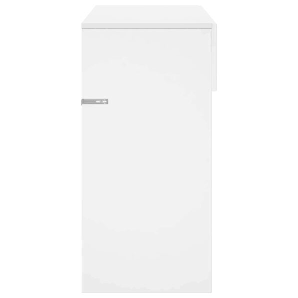 vidaXL Konzolový stôl Biela 96,5 x 38 x 75 cm Kompozitné drevo – Obrázok 5