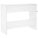 vidaXL Konzolový stôl Biela 96,5 x 38 x 75 cm Kompozitné drevo – Obrázok 6