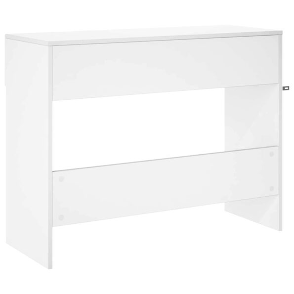 vidaXL Konzolový stôl Biela 96,5 x 38 x 75 cm Kompozitné drevo – Obrázok 6
