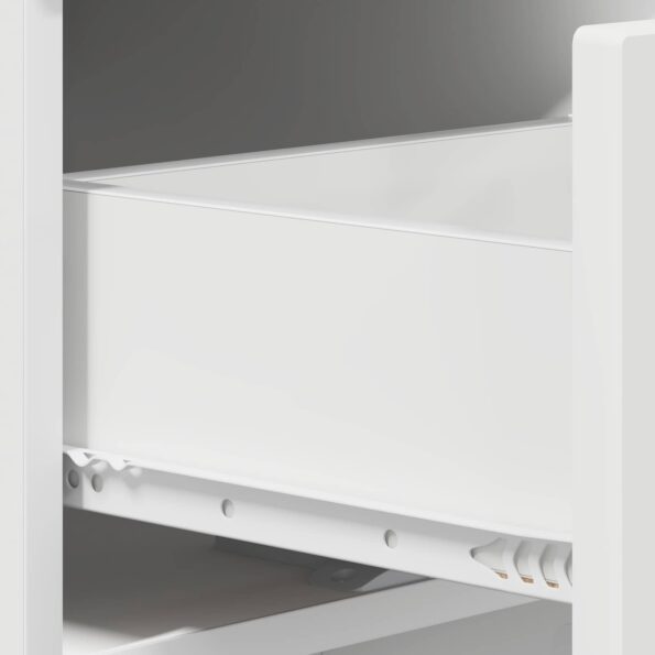 vidaXL Konzolový stôl Biela 96,5 x 38 x 75 cm Kompozitné drevo – Obrázok 7