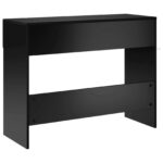 vidaXL Konzolový stôl Čierna 96,5 x 38 x 75 cm Kompozitné drevo – Obrázok 6