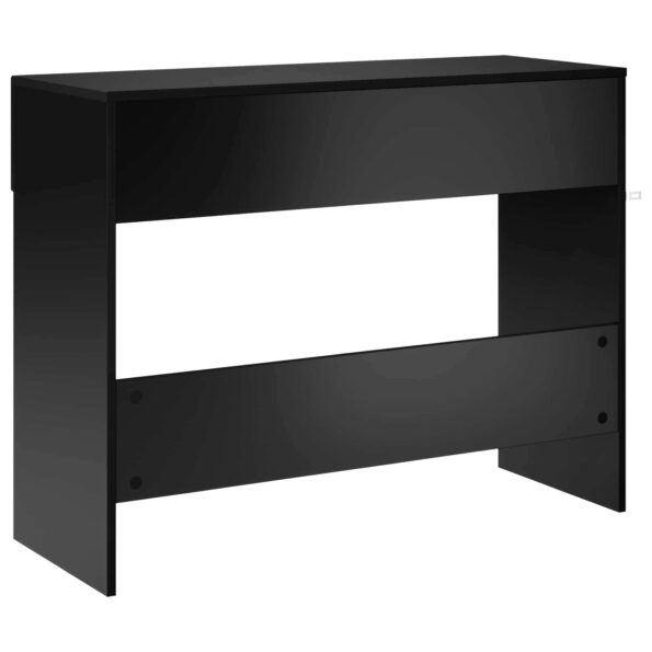vidaXL Konzolový stôl Čierna 96,5 x 38 x 75 cm Kompozitné drevo – Obrázok 6