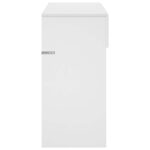 vidaXL Konzolový stôl Biela s vysokým leskom 96,5 x 38 x 75 cm – Obrázok 5