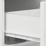vidaXL Konzolový stôl Biela s vysokým leskom 96,5 x 38 x 75 cm – Obrázok 7