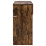 vidaXL Konzolový stôl Dymový dub 96,5 x 38 x 75 cm Kompozitné drevo – Obrázok 5