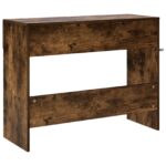 vidaXL Konzolový stôl Dymový dub 96,5 x 38 x 75 cm Kompozitné drevo – Obrázok 6