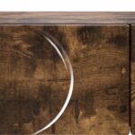 vidaXL Konzolový stôl Dymový dub 96,5 x 38 x 75 cm Kompozitné drevo – Obrázok 8
