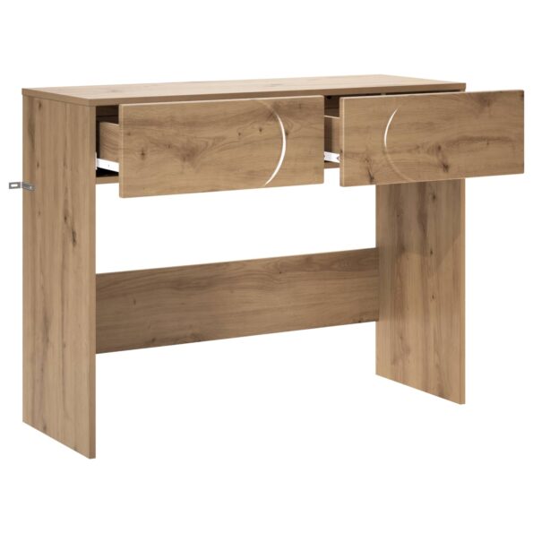 vidaXL Konzolový stôl Dub artisan 96,5 x 38 x 75 cm Kompozitné drevo – Obrázok 3