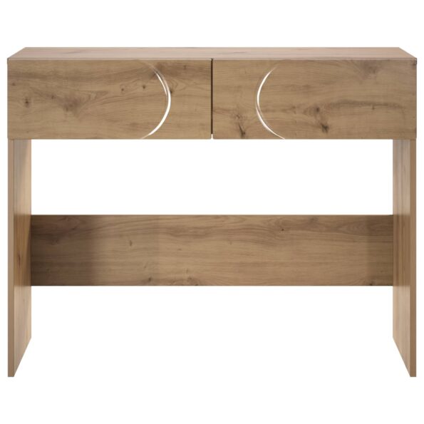 vidaXL Konzolový stôl Dub artisan 96,5 x 38 x 75 cm Kompozitné drevo – Obrázok 4