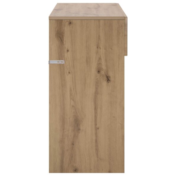 vidaXL Konzolový stôl Dub artisan 96,5 x 38 x 75 cm Kompozitné drevo – Obrázok 5