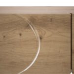 vidaXL Konzolový stôl Dub artisan 96,5 x 38 x 75 cm Kompozitné drevo – Obrázok 8