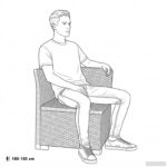 vidaXL Jednopohovka pre záhradu s vankúšmi vzhľad ratan PP Biela – Obrázok 11