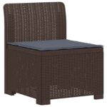 vidaXL 3-miestna záhradná pohovka s vankúšmi v ratanovom vzhľade PP – Obrázok 5