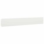 vidaXL Obrubník trávnika 30 ks 15 x 103 cm Oceľ Biela – Obrázok 3