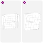 vidaXL Visací feeder na seno Čierna 61 x 33 x 66 cm – Obrázok 11