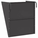 vidaXL Visací feeder na seno Čierna 61 x 33 x 66 cm – Obrázok 7